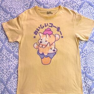 🌻🌻Corgi’s + Ice Cream Black Matter T-Shirt🌻3/$15